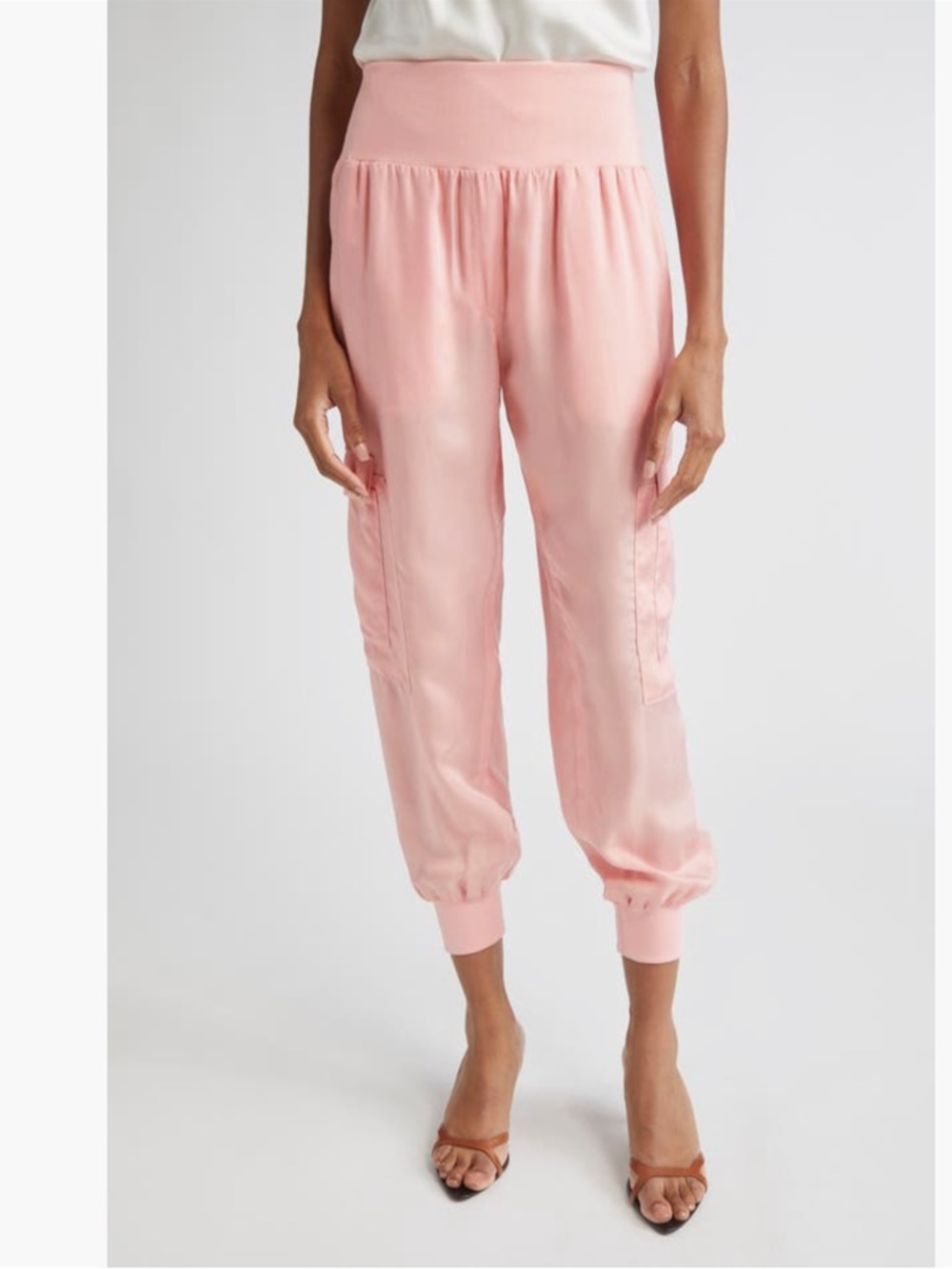 NWT cinq a sept Giles Twill Cargo Jogger Pants (A)